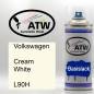 Preview: Volkswagen, Cream White, L90H: 400ml Sprühdose, von ATW Autoteile West.